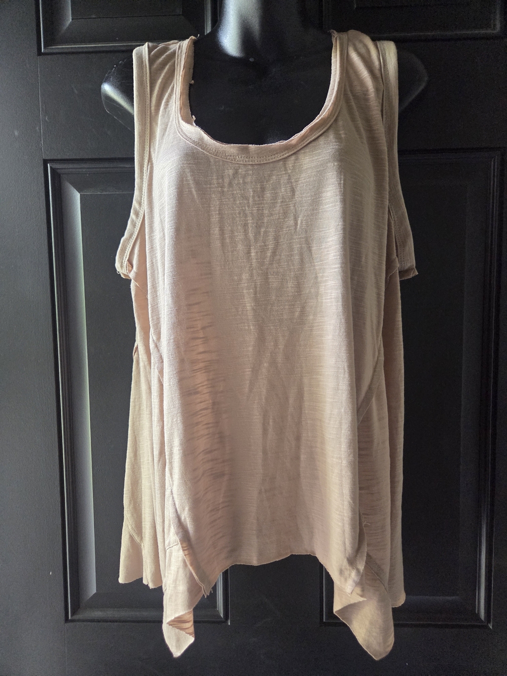 POL Women’s Sleeveless Layered Tank - Beige